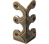 Solid Brass Corner Protectors with Child-Safe Decorative Covers for Skirting Boards