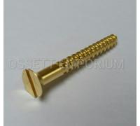ForgeFix Wood Screws - Solid Brass | 1 1/2" x 8 | Countersunk | Box 200