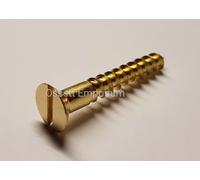 Solid Brass Countersunk Screw Slotted Head Wood Screws - Various Size and Qty