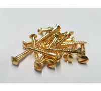 Solid Brass Countersunk Screw Slotted Raised Head Wood Screws - Various Sizes