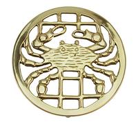Solid Brass Crab Trivet Hot Stove Pot or Pan Holder