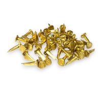 Solid Brass Cut Tacks - 10mm - Flat Head Upholstery & Furniture Nails - Rustproof, Antique Finish - 50g Packs for Restoration, Boatbuilding, Crafts