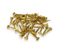 Solid Brass Cut Tacks - 20mm - Flat Head Upholstery & Furniture Nails - Rustproof, Antique Finish - 50g Packs for Restoration, Boatbuilding, Crafts