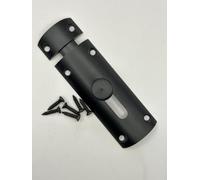 Solid Brass Door Bolt, Heavy Duty Surface Slide Tower Bolt with Matching Screws, Door Latch Lock for Bathroom, Bedroom, Gates & Cabinets, Available in Black, Chrome & Polished Brass (Matt Bla)