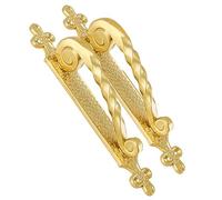 Solid Brass Door Handles, Minimalist Exposed Retro Style, Gold French Antique Bronze, European Classic Lever Handles Handle(Brass,280 * 40mm)