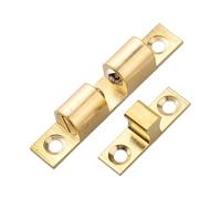 Solid Brass Double Ball Catch for Cabinet Cupboard Doors | This solid brass ball catch features an adjustable spring tension mechanism to keep cabinet doors closed securely.