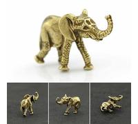 Solid Brass Elephant Ornament 5x2.7cm Home Decor