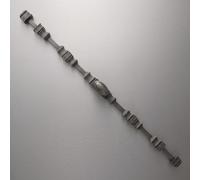 Solid Brass Espagnolette Bolt, Antique Nickel, Dark | 1500mm Rod Length, Two Finish Options, Includes End Keeps, Surface-Mounted, 177mm x 38mm Backplate
