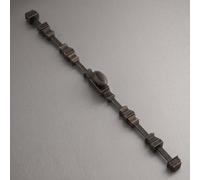 Solid Brass Espagnolette Bolt, French Wood, Dark | 1500mm Rod Length, Two Finish Options, Includes End Keeps, Surface-Mounted, 177mm x 38mm Backplate