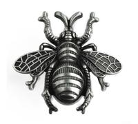 Solid Brass Finish Bee Knob for Wardrobe Doors(Black)