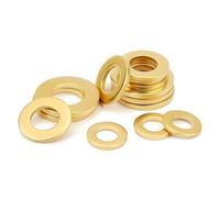 Solid Brass Flat Washers, M2-M30 Metric Plain Gasket Shim Rings, Corrosion Resistant Copper Pads for Screws & Bolts(M30x54x3 (1pcs))