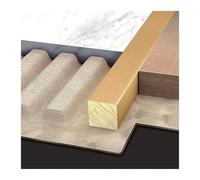 Solid Brass Floor Transition Strip - 1m Durable Gap Cover for Laminate, Vinyl & Carpet Flooring(8mmx8mm)