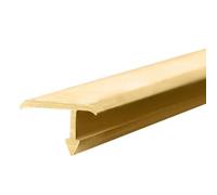 Solid Brass Floor Transition Strip,T Molding Transition Edging Trim 1m Long, Tile to Wood Laminate Flooring Cover Strip for Joining Gaps(15x10mm)