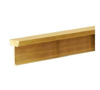 Solid Brass Floor Transition Strip,T Molding Transition Edging Trim 1m Long, Tile to Wood Laminate Flooring Cover Strip for Joining Gaps(5x10mm)