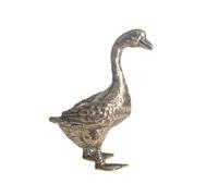 Solid Brass Goose Miniature Figurines,Animal Duck Statue Crafts Collection Desktop Small Ornament Home Sand Table Decor Accessories