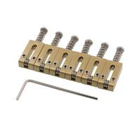 Solid Brass Guitar Bridge Roller Saddles - 10.5mm Tremolo Bridge Roller Saddles Set Replacement for ST TL Tele Strat Electric Guitar