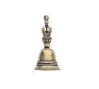 Solid Brass Hand Bell 5Pcs Brass Hand Bell Ritual Decoration Keychain Adornments Altar Bells Handbell Witch