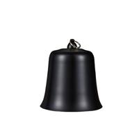 Solid Brass Hand Bell Brass Bells Golden Buddhism Meditation Hand Black Sound Healing Wind Chimes Diapason Chakras Percussion Instruments(Black 4 Inch)