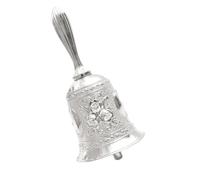 Solid Brass Hand Bell Brass Handicraft Bell Metal Call Bells Alarm Hand Held Service Desktop Tea Dinner Bronze(Size D)