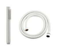 Solid Brass Hand Held Shower Head Ultra High Pressure Rose Gold Chrome Grey Bathroom Sprayer(White Whole Set)