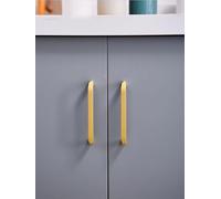 Solid Brass Handles Modern Kitchen Cabinet Knob Cupboard Door Pulls Drawer Knobs Gold Furniture Handle Hardware(Hole spacing-96mm)
