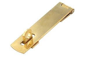 Solid Brass Hasp & Staple for Cupboard/Cabinet Door - 1 x 75mm