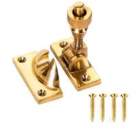 Solid Brass Heavy Brighton Lever Lock Sash Window Fastener Twist Arm Catch Latch