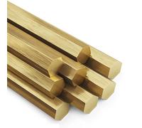 Solid Brass Hexagonal Bar, 1pcs Brass Hexagonal Bar, 3.5mm 4mm 4.5mm 5mm 6mm 7mm 8mm 10mm 11mm 13mm 15mm Hex Hexagon Rod(4mm)