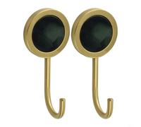 Solid Brass Hook with Polished Gold Appearance for Contemporary Wall Organization in Hallways Bathrooms and Closets