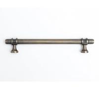 Solid Brass Knurled Kitchen Pull Handles & Knobs Antique Brass Handle 200mm