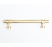 Solid Brass Knurled Kitchen Pull Handles & Knobs Satin Brass Handle 170mm