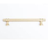 Solid Brass Knurled Kitchen Pull Handles & Knobs Satin Brass Handle 200mm
