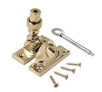 Solid Brass Locking Brighton Sash Window Fastener, Multiple Finishes (PVD Brass)