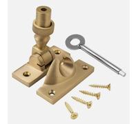 Solid Brass Locking Brighton Sash Window Fastener, Multiple Finishes (Satin Brass)