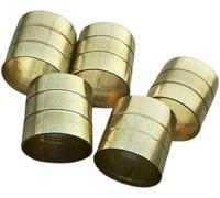Solid Brass Lot of 5 PCS Golden Plated Ferrules Collars Ring Shaft Walking Stick-Spare Part Accessories For Wooden Walking Sticks-Cane