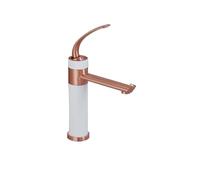 Solid Brass Matte Black Rose Gold Steam Nozzle Deck Mounted(White)