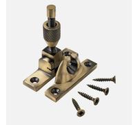 Solid Brass Mini Brighton Sash Window Fastener - Non-Locking, Multiple Finishes (Antique Brass)