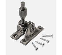 Solid Brass Mini Brighton Sash Window Fastener - Non-Locking, Multiple Finishes (Antique Pewter)