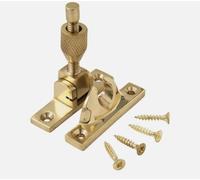 Solid Brass Mini Brighton Sash Window Fastener - Non-Locking, Multiple Finishes (Lacquered Brass)