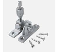 Solid Brass Mini Brighton Sash Window Fastener - Non-Locking, Multiple Finishes (Satin Chrome)