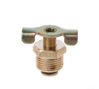 Solid Brass NPT 1/4, 3/8, 1/2 Drain Valve for Compressor Air Tank Port Fittings with Thread Connection (B)