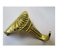 Solid Brass Ornate Picture Hook polished brass by Ironmongery World
