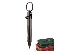 Solid Brass Pencil Short Mini Ballpoint Pen with Clip, Metal Portable Signature Pen | Travel Work Wallet Tool Writing Gifting Design and Effortless Portability Stat Ideas Notes Reserved Pocket