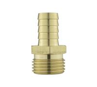 Solid Brass Pipe hosetails to Male bsp Thread for Pumps,Filters Water Features and Fountains (1/2" bspm-13mm Barb) 1/2" bsp = 21mm Across The Thread