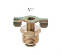 Solid Brass Port Compressor Drain Valve with Tank for Npt 1/4 3/8 1/2 Inch Tank Air Fittings Threaded Compressor for Piston Connection Air for Draining in Home Workshop Equipment（B）