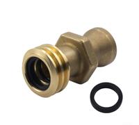 Solid Brass Propane Tank Adapter For Forklift Re7141m Threaded Valve Connector Fits 20 Lb 33.5 Lb 43.5 Lb Cylinders Male Fitting For Lpg Gas System On Industrial Material Handling Equipment(B)