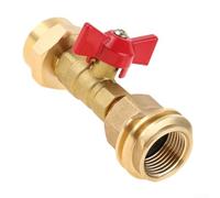 Solid Brass Propane Tank Adapter With Valve For Converting Cga600 To For Qcc1 Male Or Pol Female Thread Connecting 1 Lb Disposable Cylinder To Large Grills And Burners For Safe Outdoor Camping Bbq