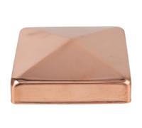 Solid Brass Pyramid Post Cap for 3.5x3.5 Inch Deck Posts | Includes Screws, Outdoor Square Wood Posts, Golden Finish, Low-maintenance Protection, Homeowners Contractors