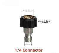 Solid Brass Quick Connect Adapter for Car Wash Solid Brass Quick(C) | Solid brass trigger support, metal rod connector, chrome-plated durability, fits standard guns