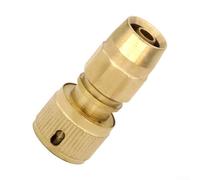Solid Brass Quick Connector Adaptor For Expandable Garden Hose Repair And Watering System With Rust Proof Finish For Outdoor Yard Irrigation Tasks